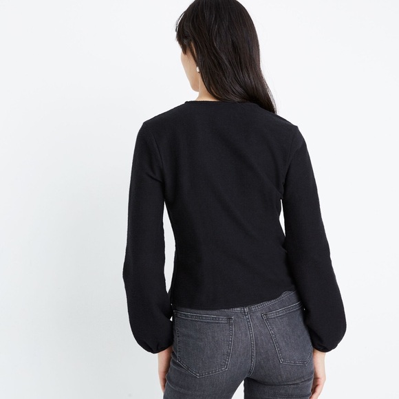 Madewell NWT Texture & Thread Madewell Button Wrap Shirt - Picture 4 of 11